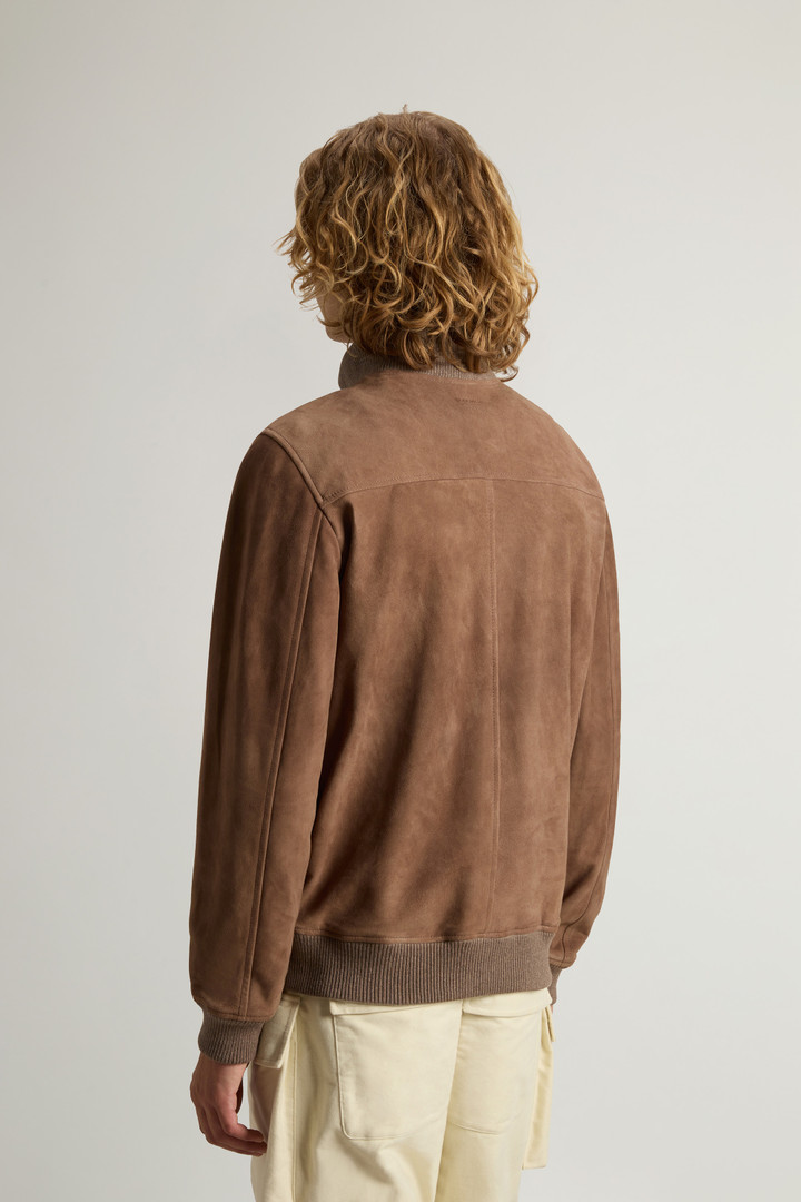 Double-Face Suede Bomber Jacket Brown photo 3 | Woolrich