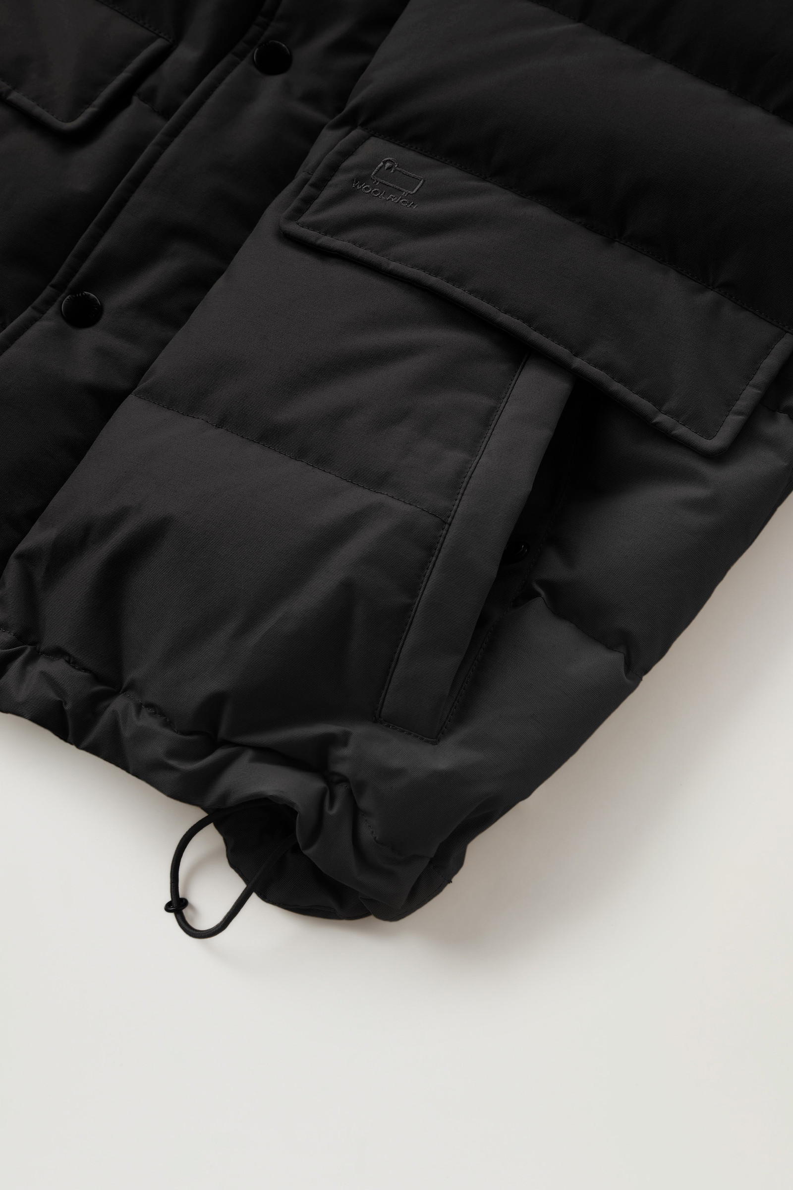 Aleutian Vest with Detachable Hood Black | Woolrich USA