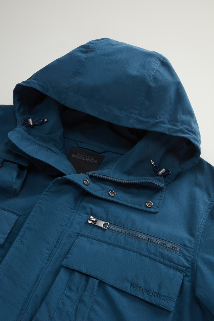 Fishing Jacket in Cotton- and Nylon-Blend Olmetex Ripstop by Todd Snyder Blue photo 6 | Woolrich