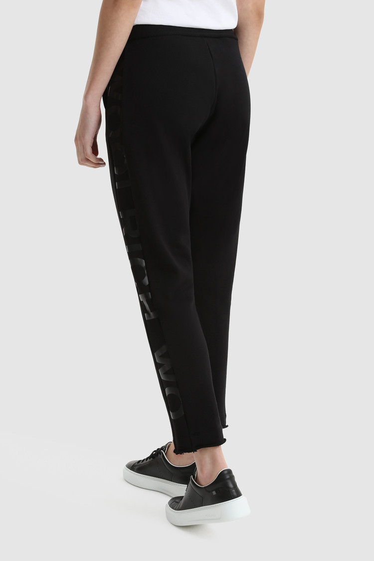 Pantalones de felpa con logotipo estampado