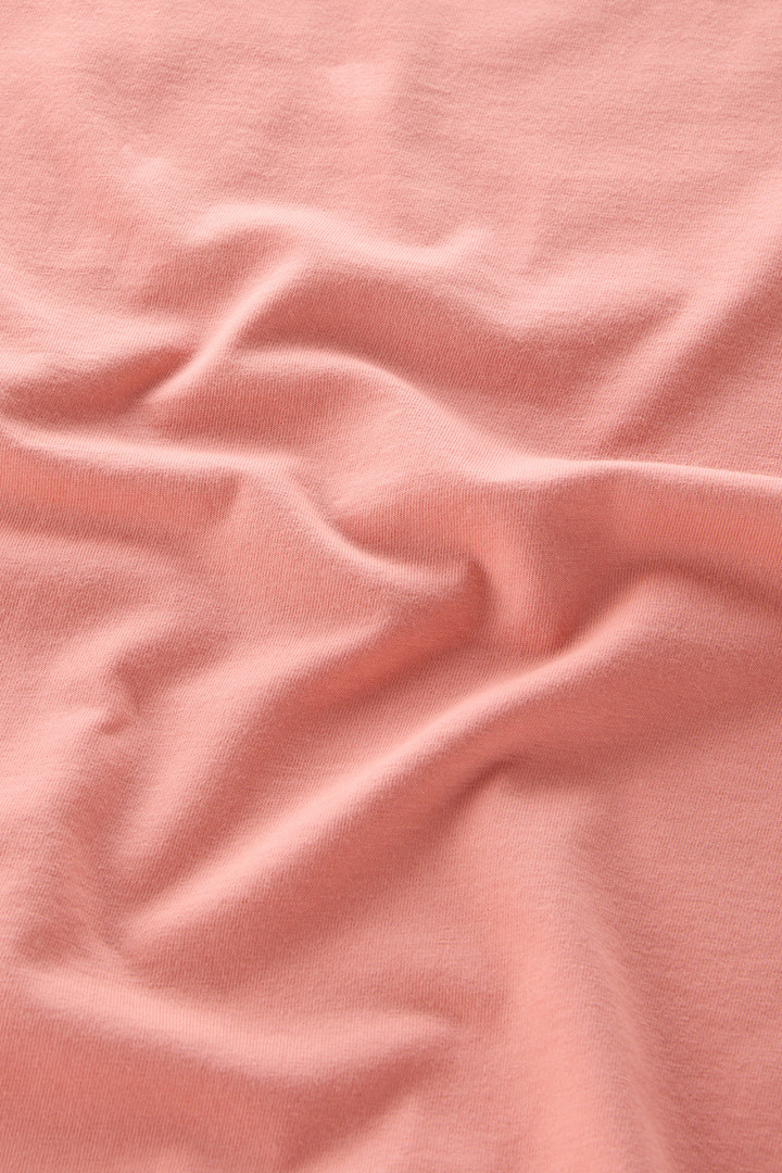 Pure Cotton Embroidered T-Shirt Pink photo 7 | Woolrich