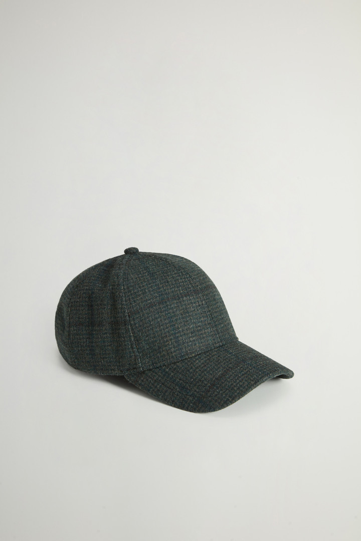 Casquette à carreaux en laine italienne mélangée Vert photo 1 | Woolrich