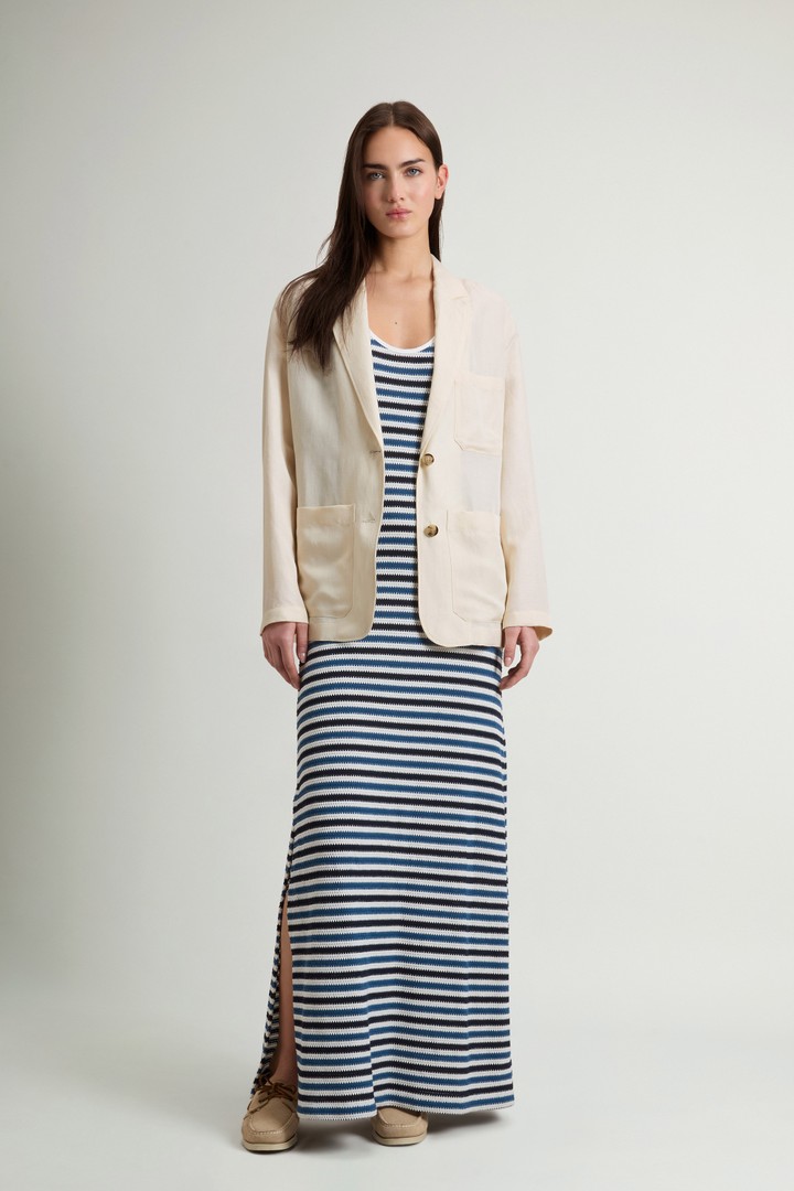 LYOCELL LINEN BLAZER White photo 2 | Woolrich