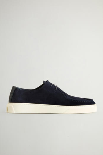 Upland Suede Lace-Up Shoes Blue | Woolrich