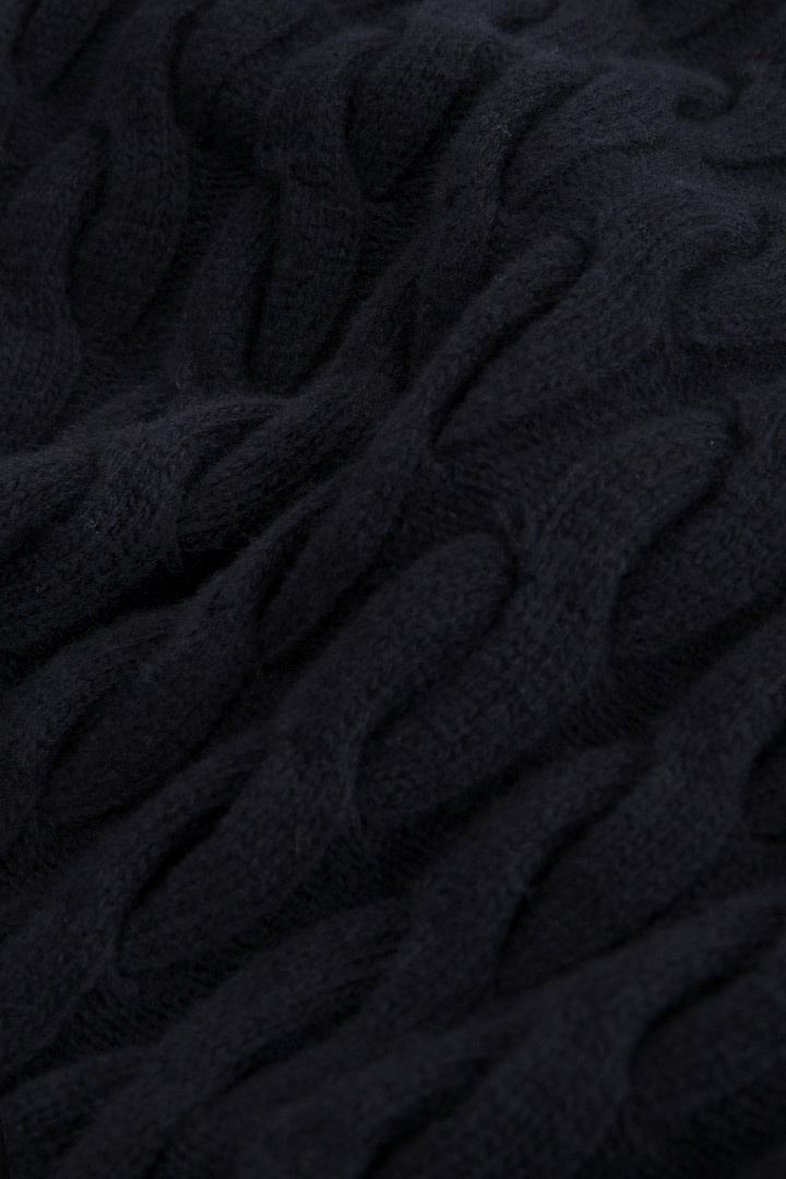 Pullover mit Rundhalsausschnitt aus reiner gewebter Wolle