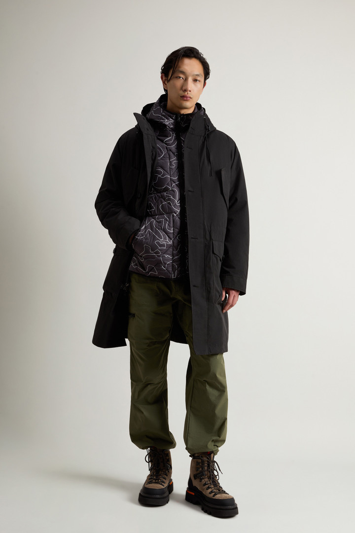 Parka 3 in 1 in Mountain Cloth con giacca interna camouflage Nero photo 4 | Woolrich