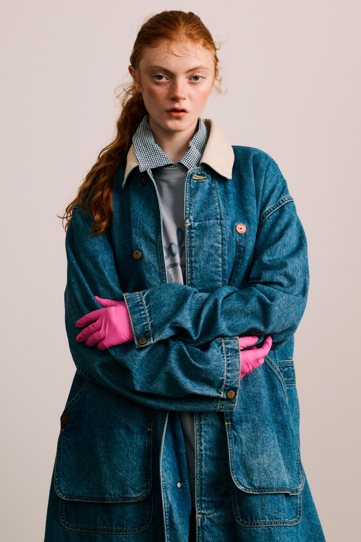 Veste Hunting en denim de pur coton Bleu photo 9 | Woolrich