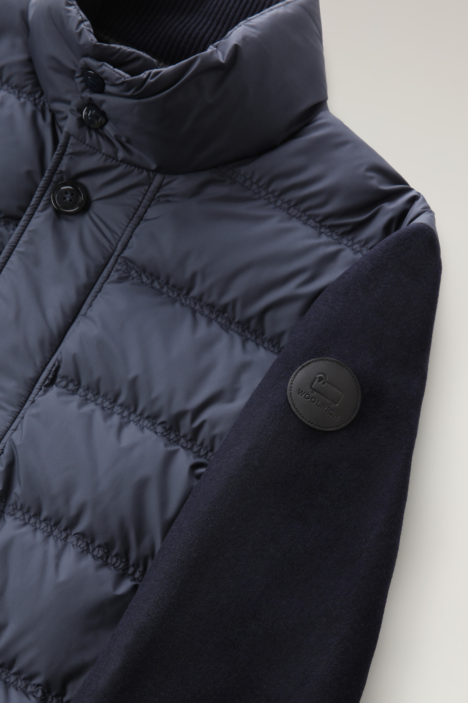 Giacca ibrida in misto lana blu photo 7 | Woolrich