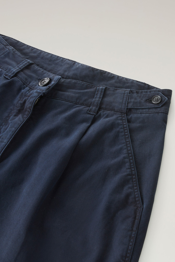 Garment-Dyed Chino Pants in Stretch Cotton Twill Blue photo 6 | Woolrich