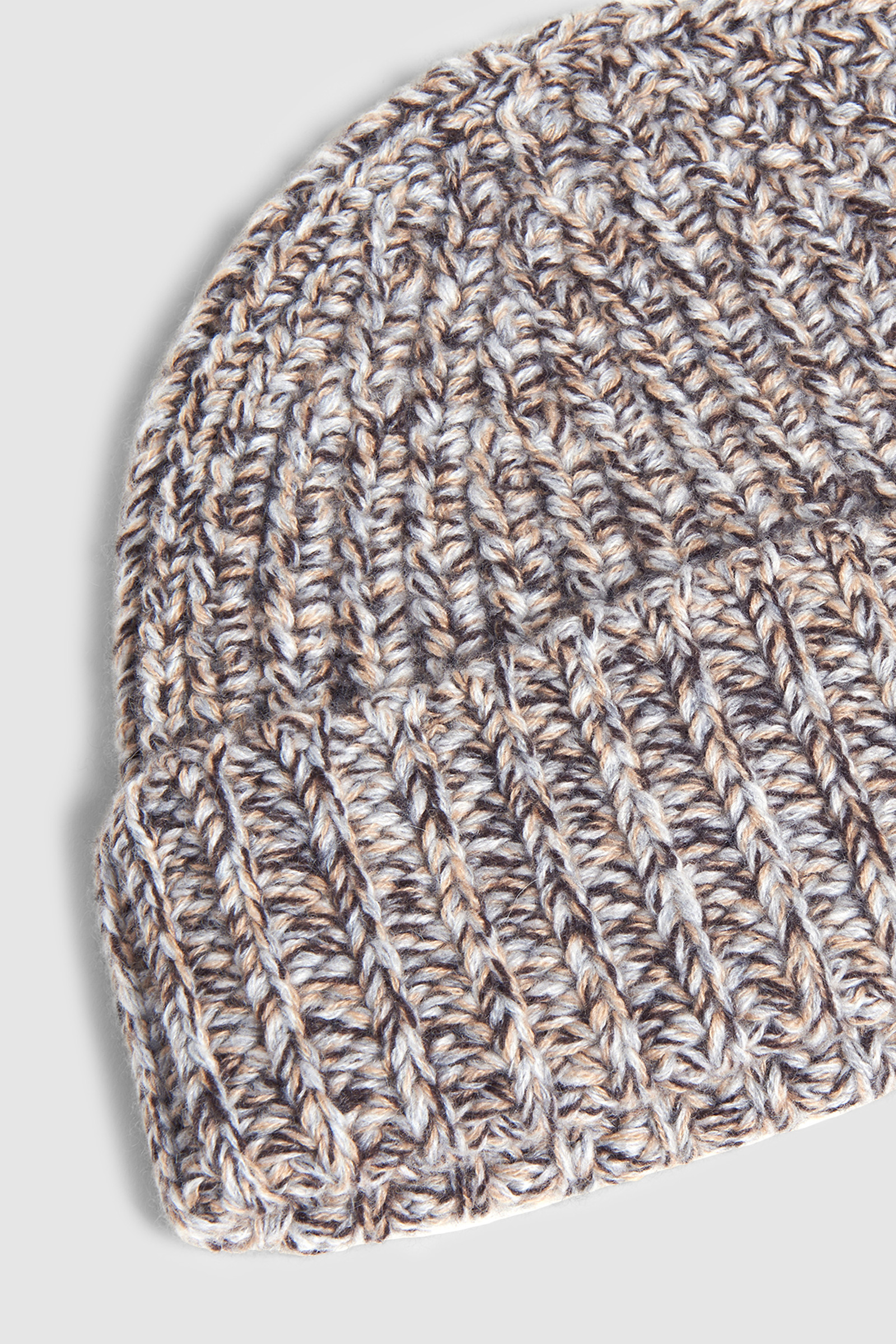 Berretto in cashmere a coste