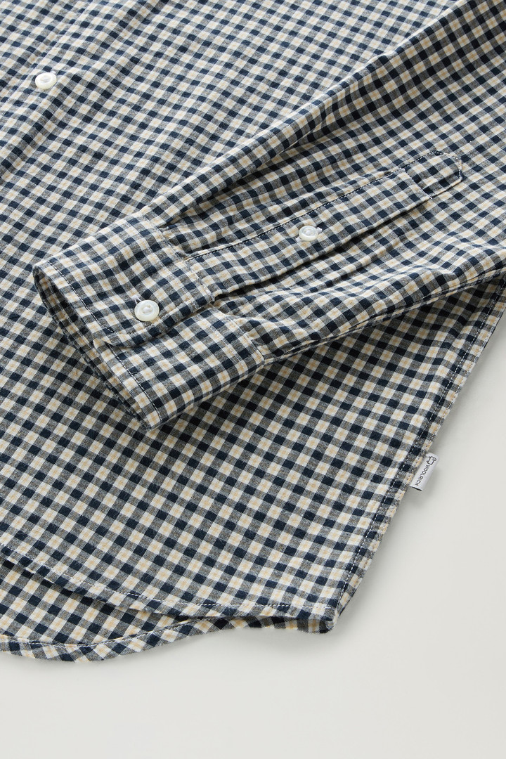 Checked Madras Shirt in Pure Cotton Blue photo 7 | Woolrich