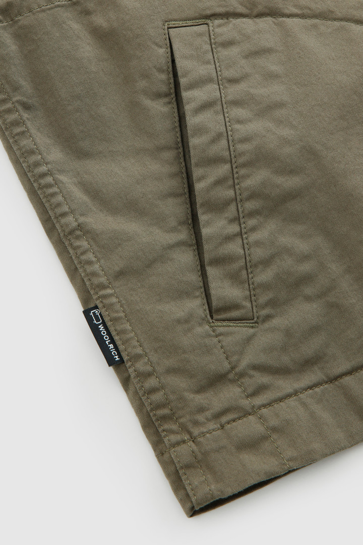 Sobrecamisa de algodón elástico verde photo 8 | Woolrich