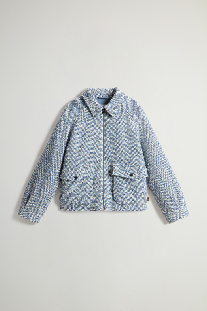 HERRINGBONE OVERSHIRT Bleu photo 5 | Woolrich