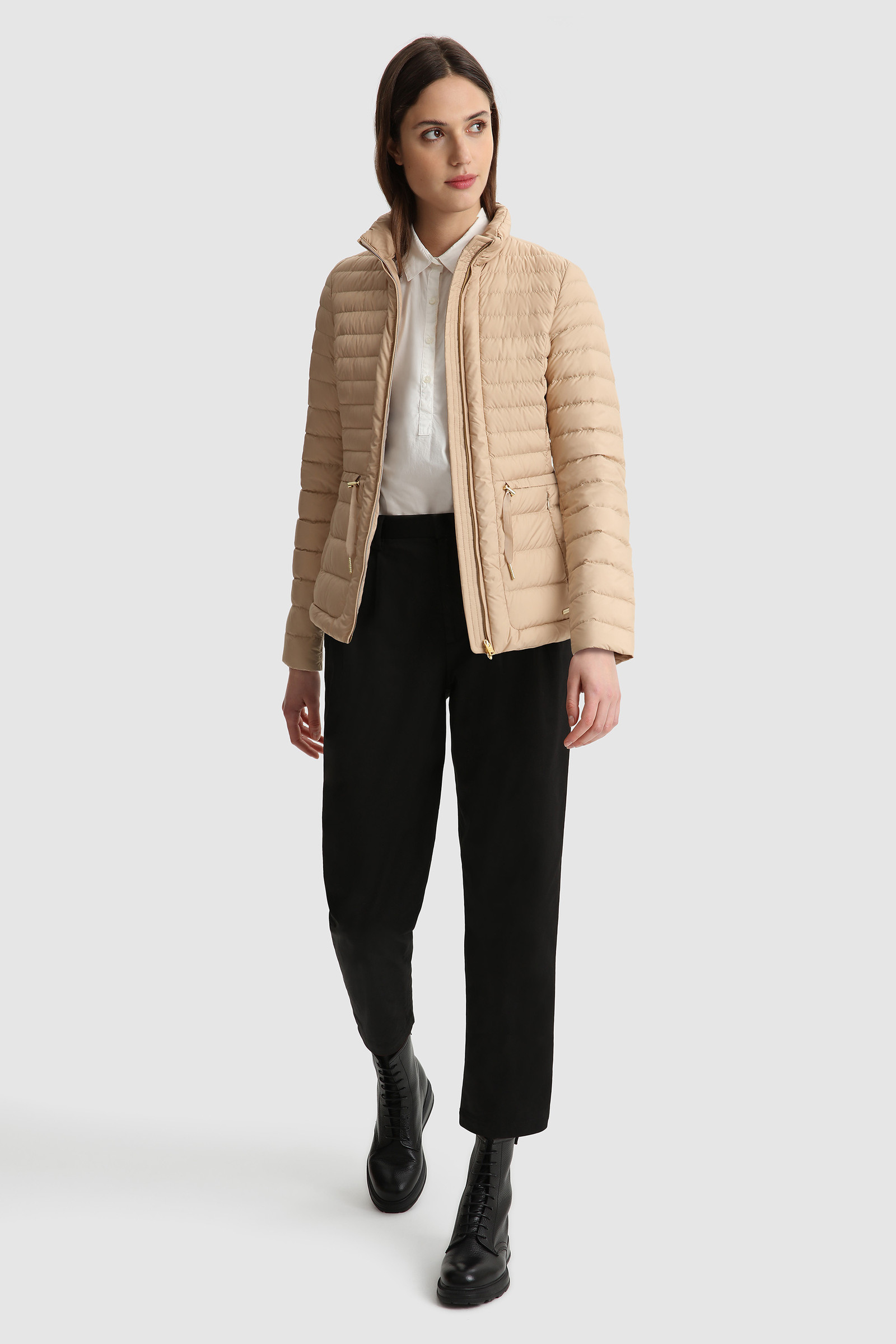 Hibiscus quilted jacket