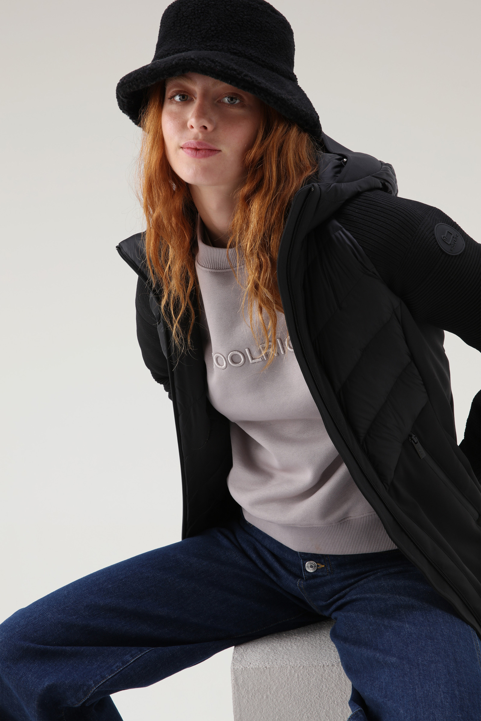 Veste Suffolk en microfibre stretch et softshell noir photo 4 | Woolrich