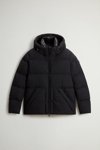 Sierra Supreme Down Jacket in Stretch Nylon Black photo 1 | Woolrich