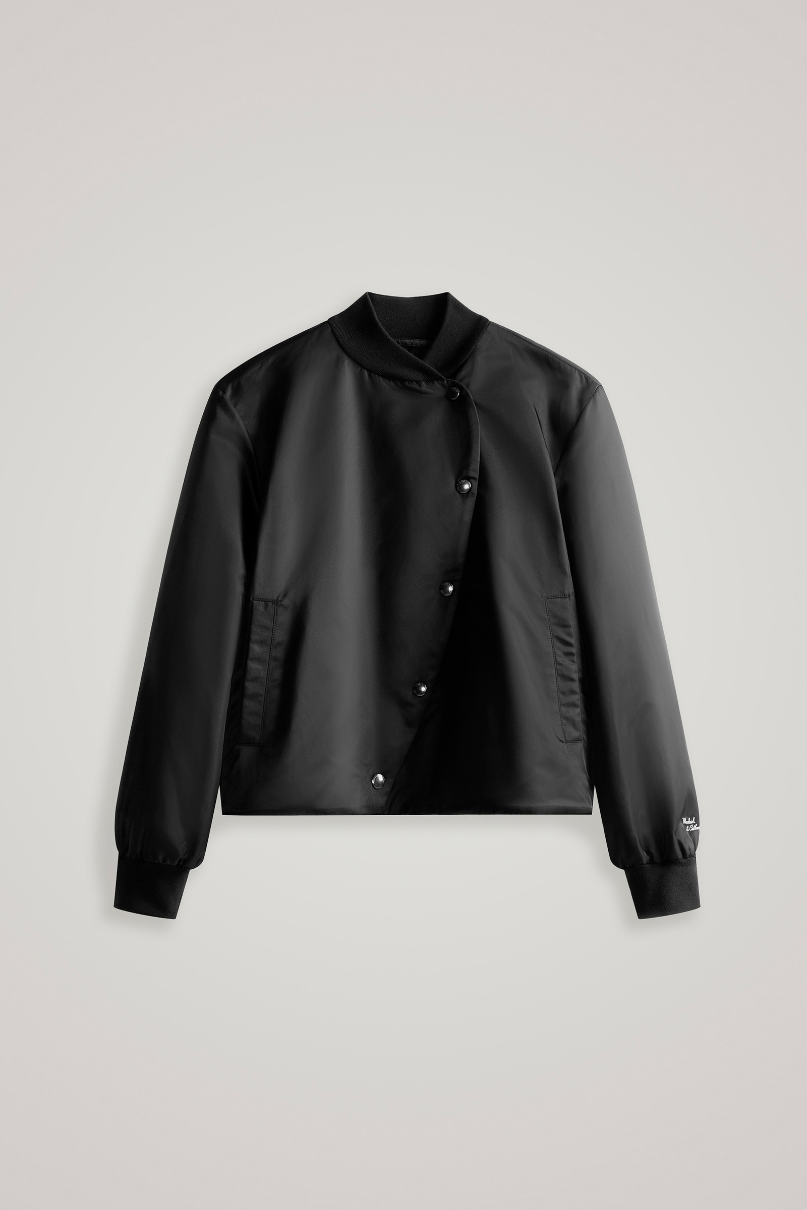 Bomber Swan rembourré en satin de nylon - Daniëlle Cathari / Woolrich noir photo 6 | Woolrich