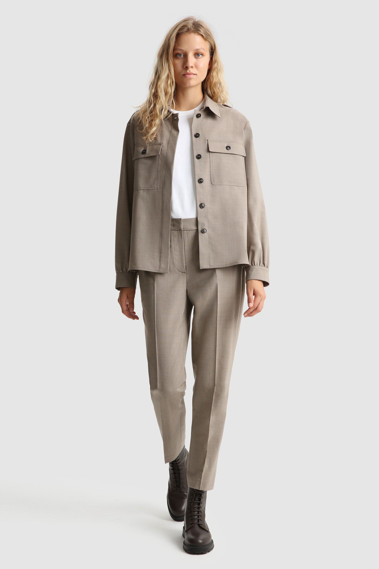 Merino Cool Wool Stretch Pant Beige photo 2 | Woolrich