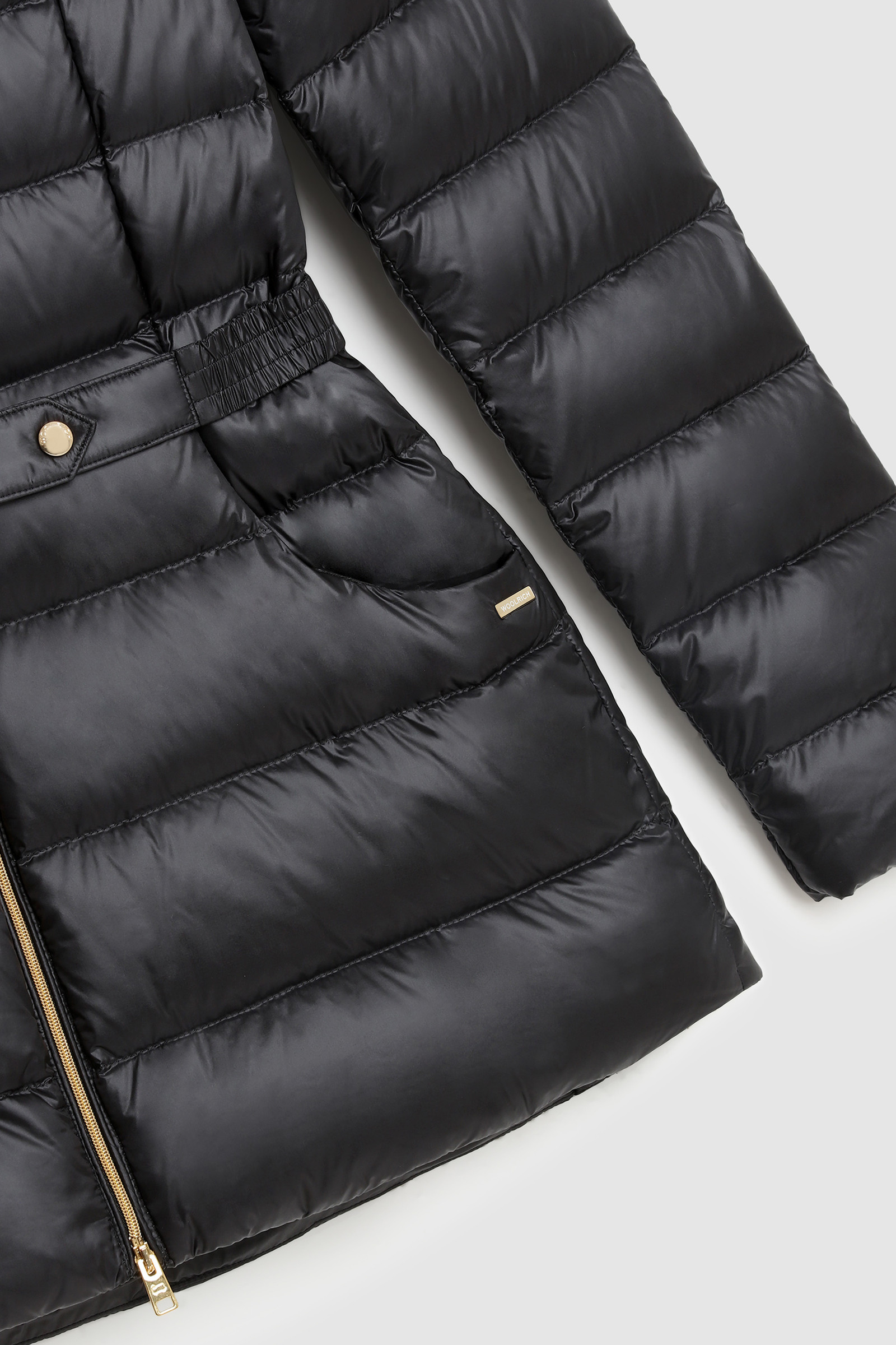 Steppjacke Abbie aus Nylon-Satin mit Kapuze