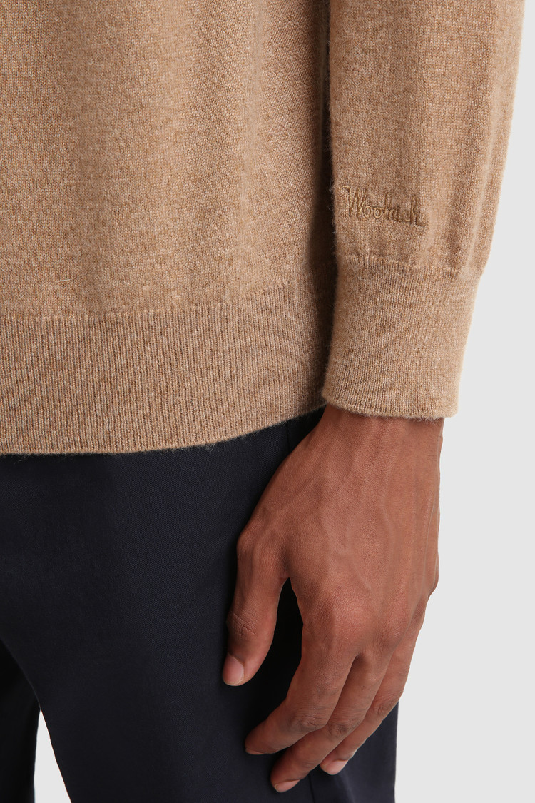 Luxe polo van kasjmieren garen