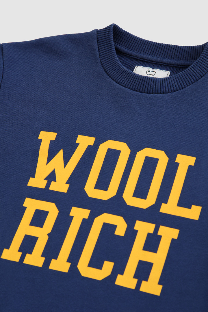Boy's Ivy Crewneck Sweatshirt Blue photo 3 | Woolrich