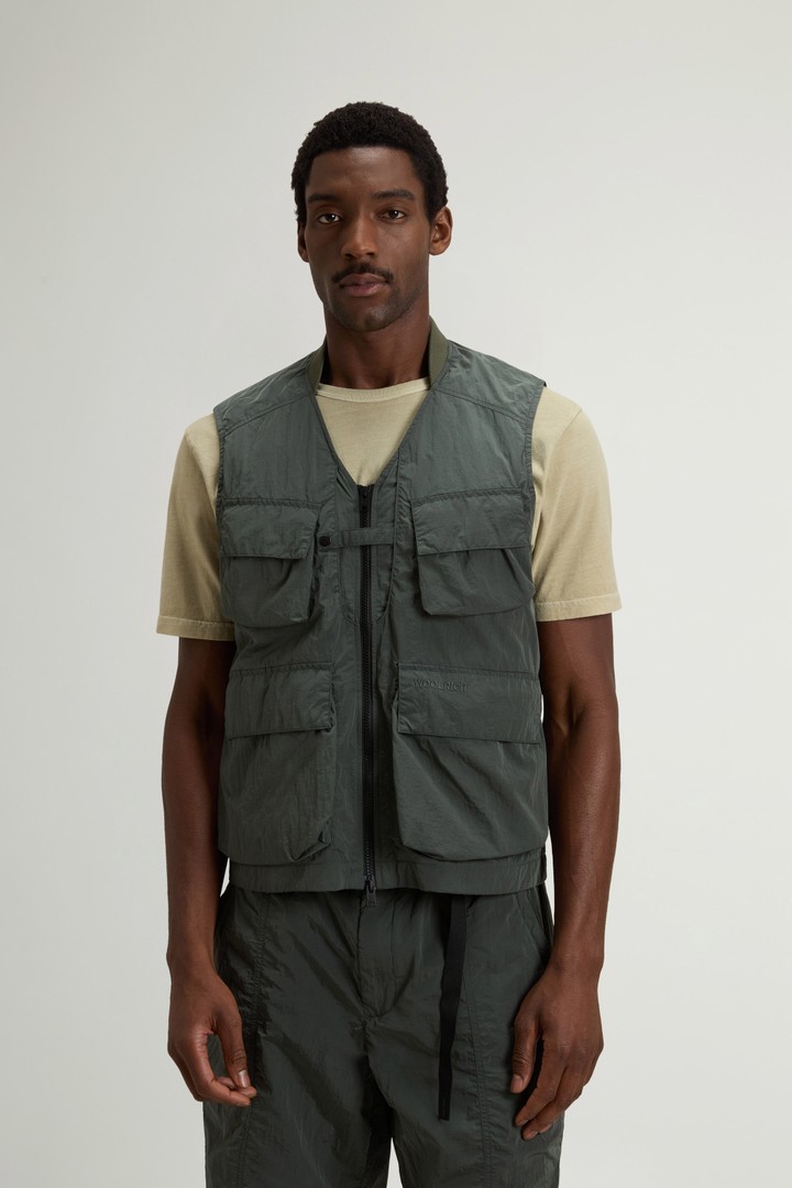 Vest in Olmetex Nylon Green photo 1 | Woolrich