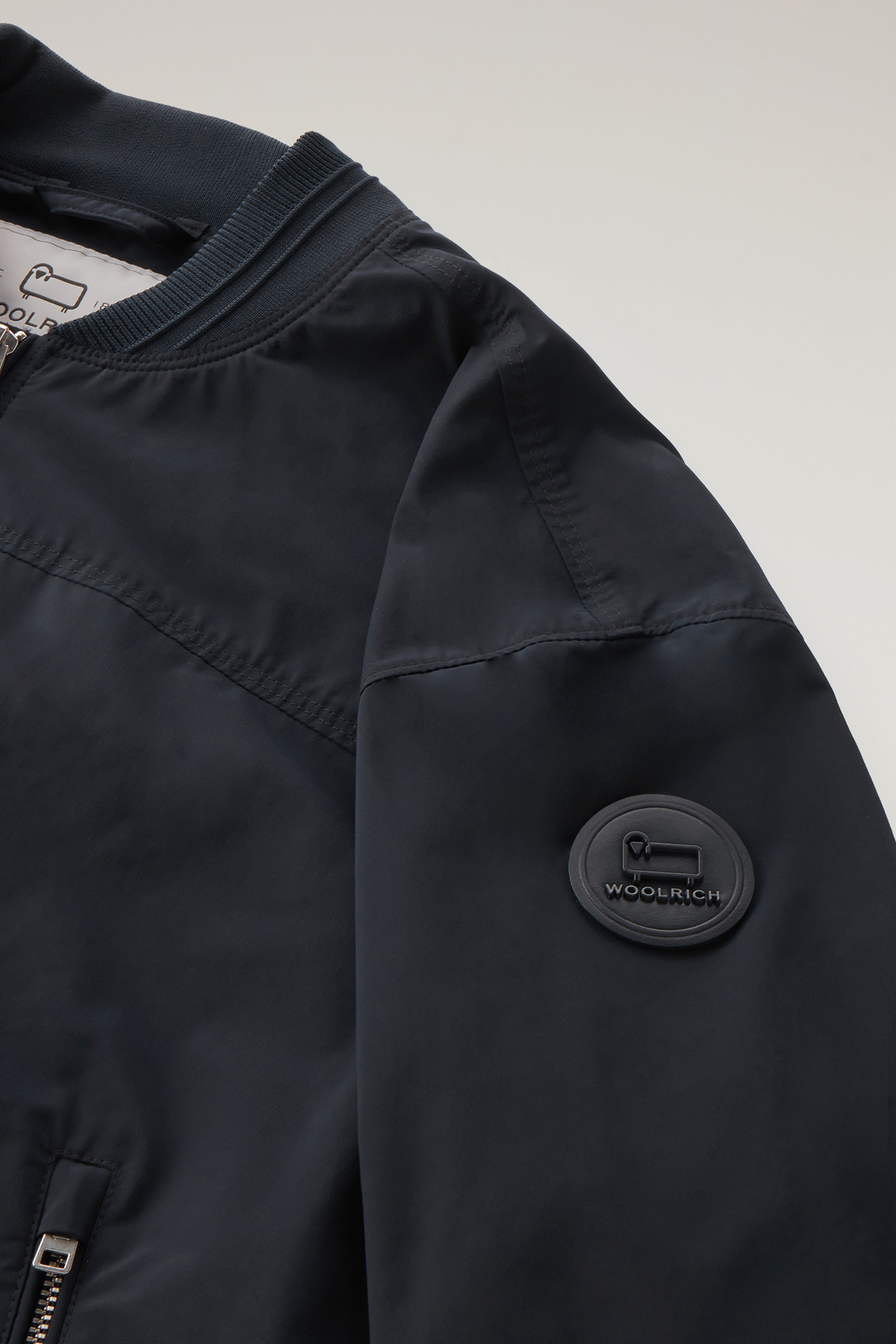 Summer-bomberjack gemaakt van Urban Touch-stof blauw photo 7 | Woolrich