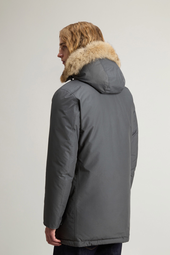 Arctic Parka in Ramar Cloth with Detachable Fur Trim Gray photo 3 | Woolrich