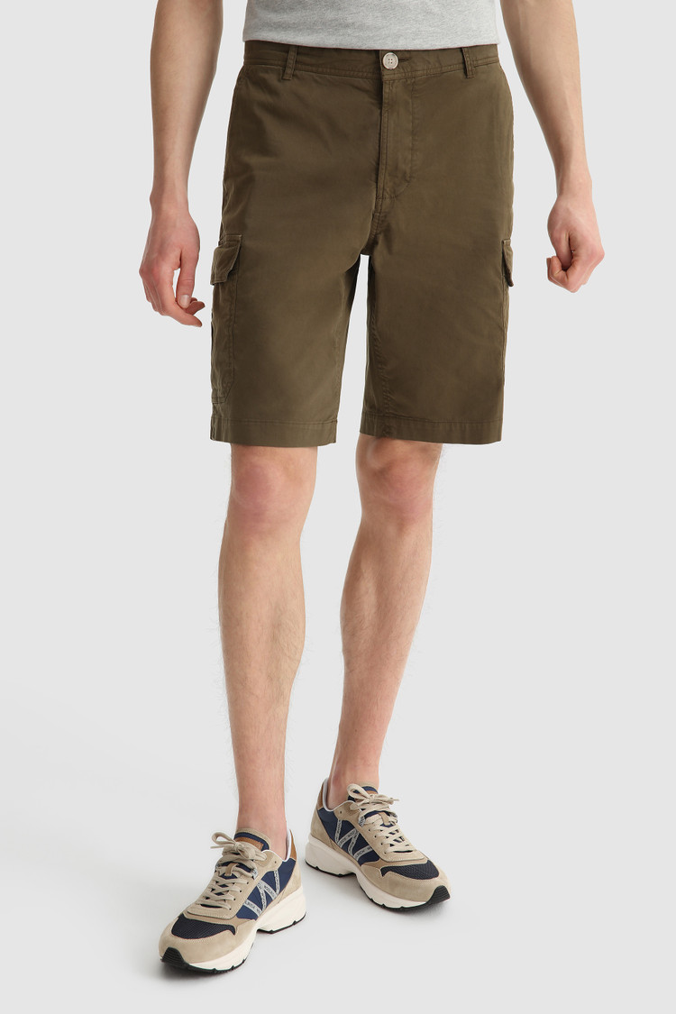 Pantalones cortos Cargo de algodón elástico