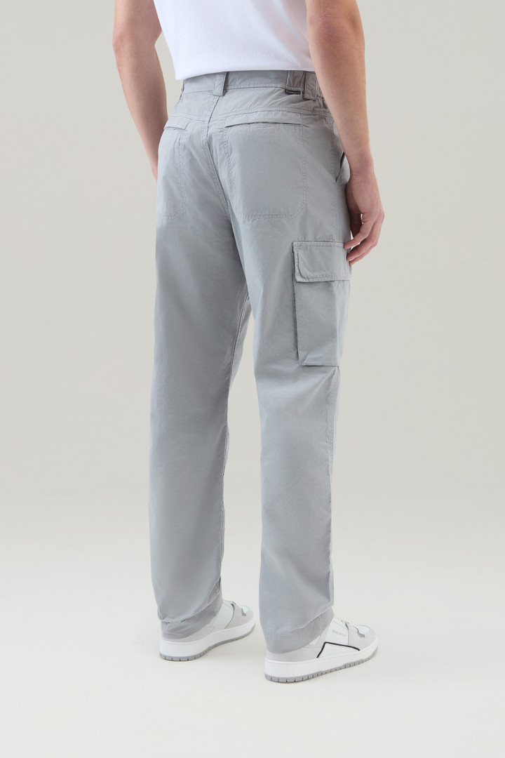 Cargo Pants in Pure Cotton Gabardine Gray photo 3 | Woolrich