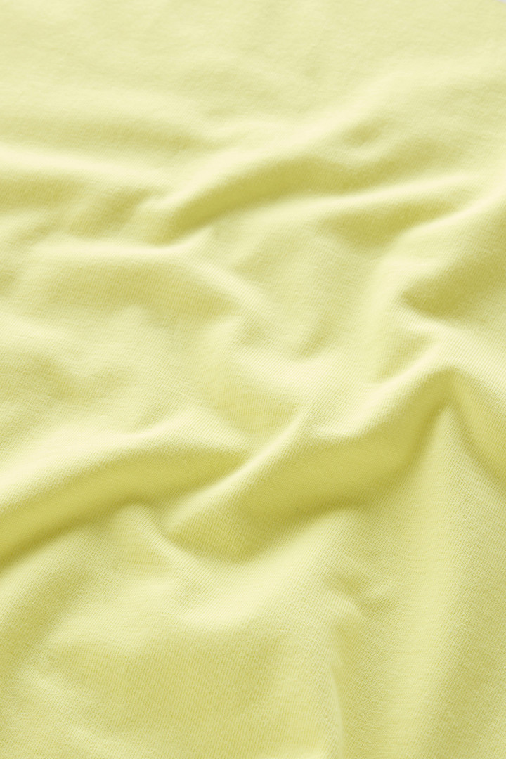 Zuiver katoenen T-shirt met maxi-print Geel photo 7 | Woolrich