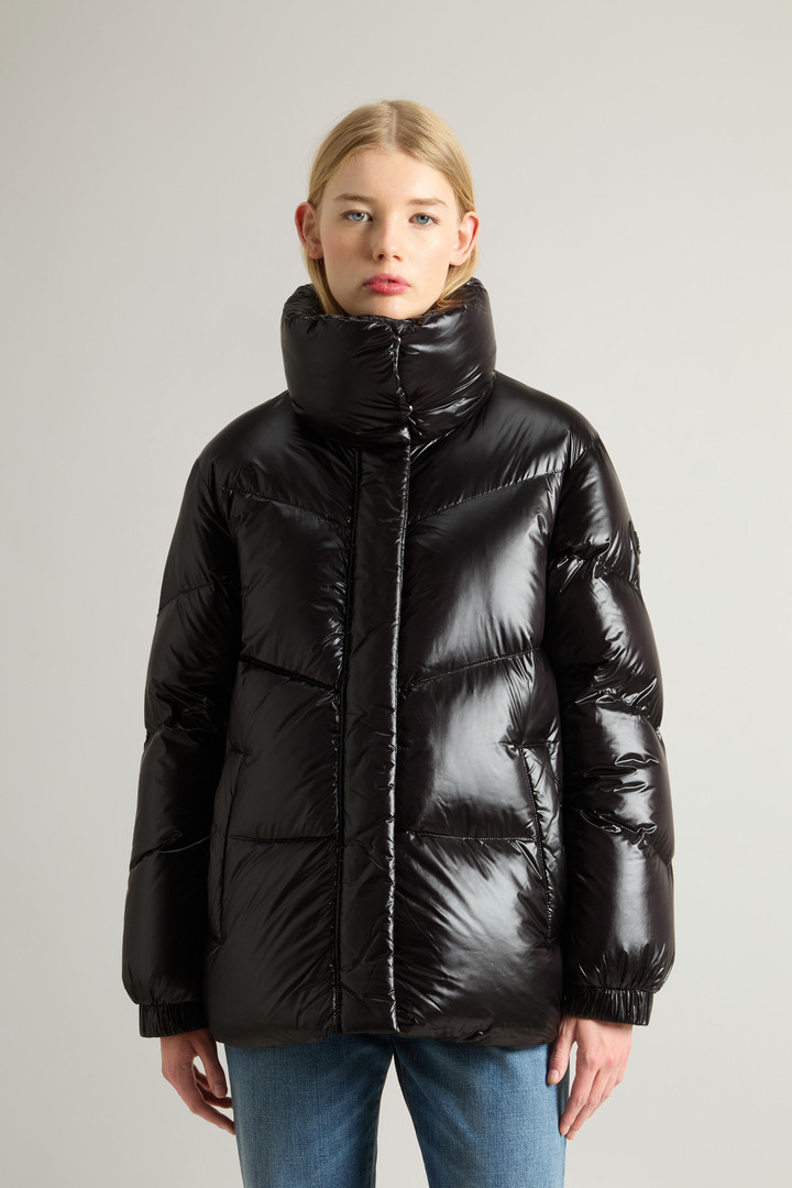 Aliquippa Down Jacket in Glossy Nylon Black photo 1 | Woolrich