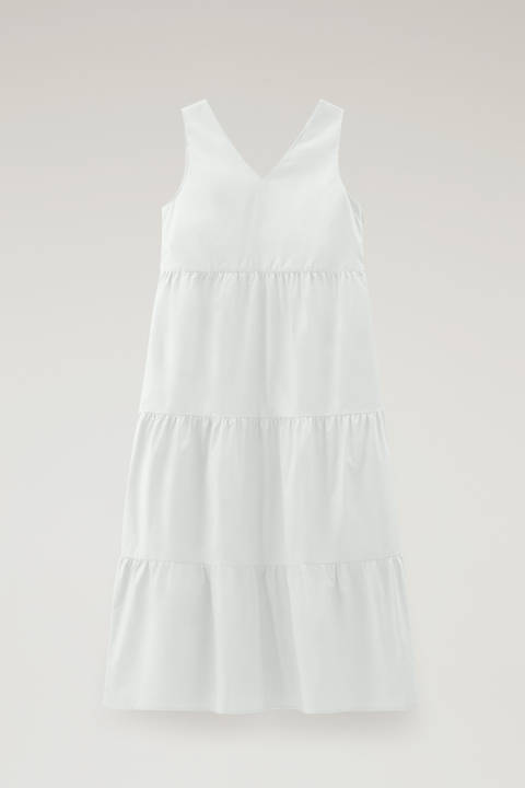 Dress in Pure Cotton Poplin White photo 2 | Woolrich