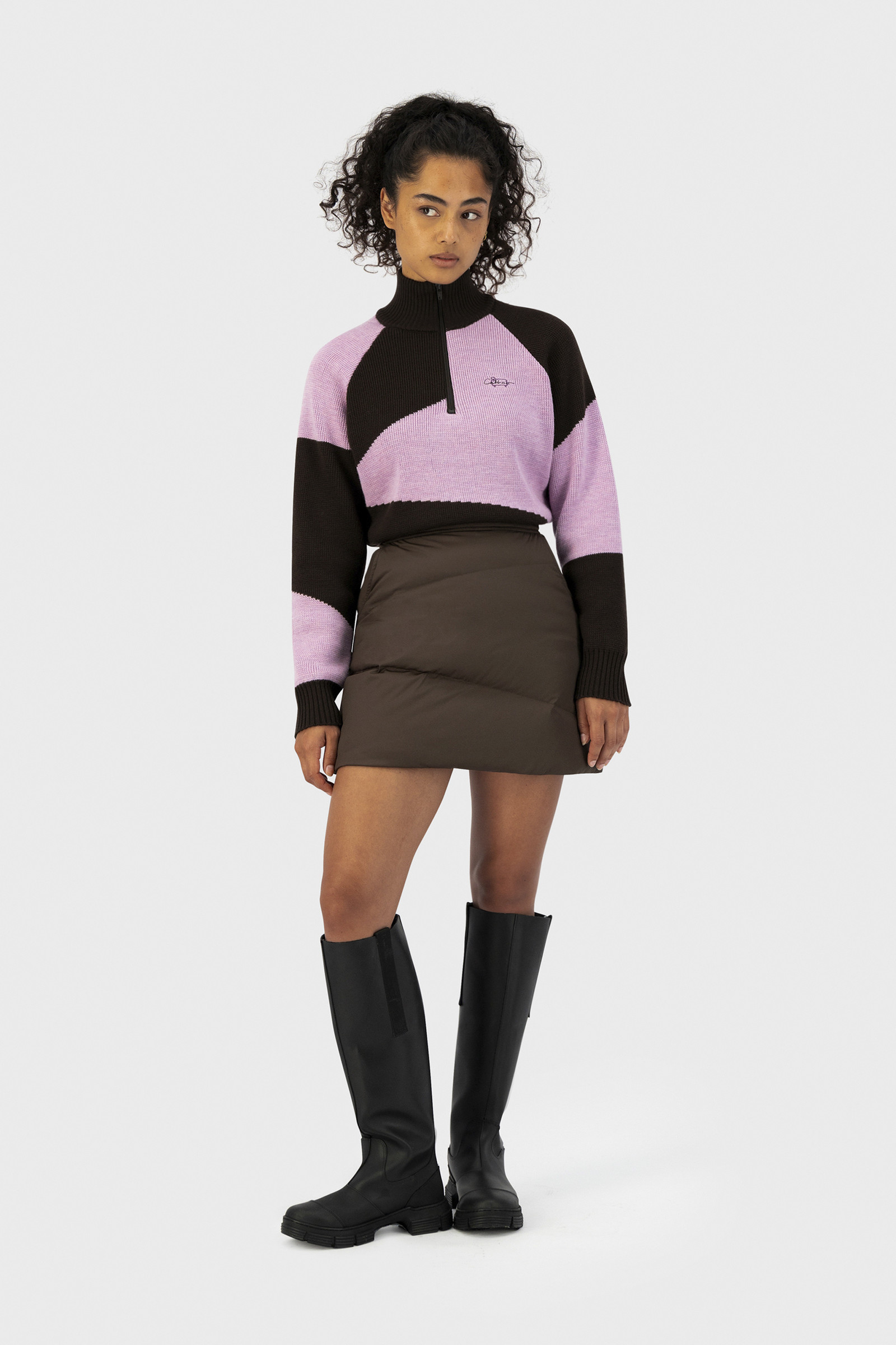 Merino Zip-Up Sweater - Daniëlle Cathari / Woolrich Pink | Woolrich