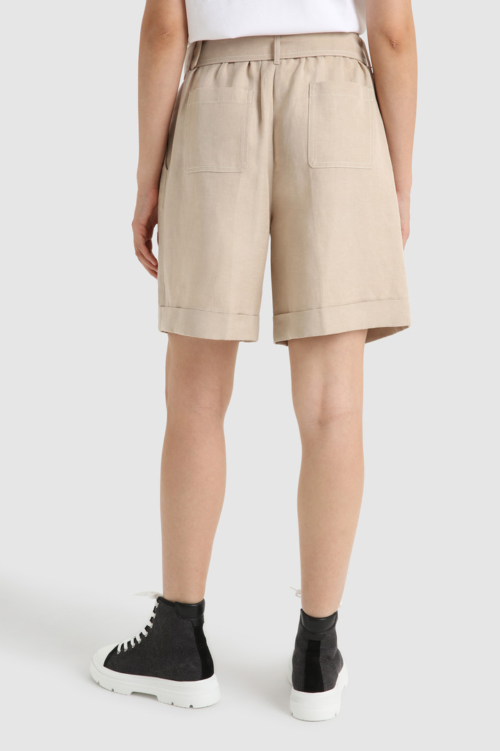 Outdoorshorts van linnenmix Beige photo 3 | Woolrich