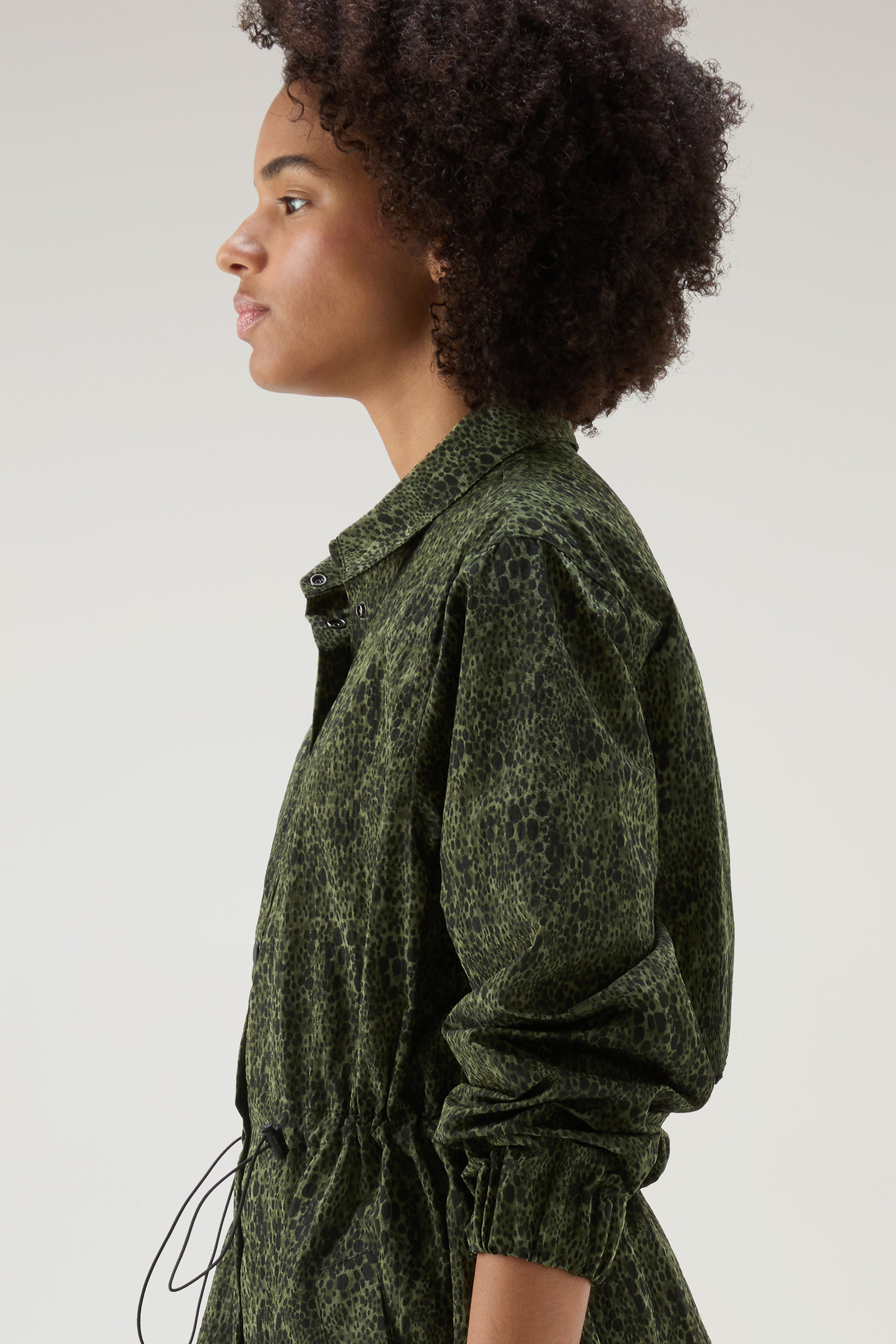 Vestito in nylon crinkle Ripstop con motivo camouflage verde photo 4 | Woolrich