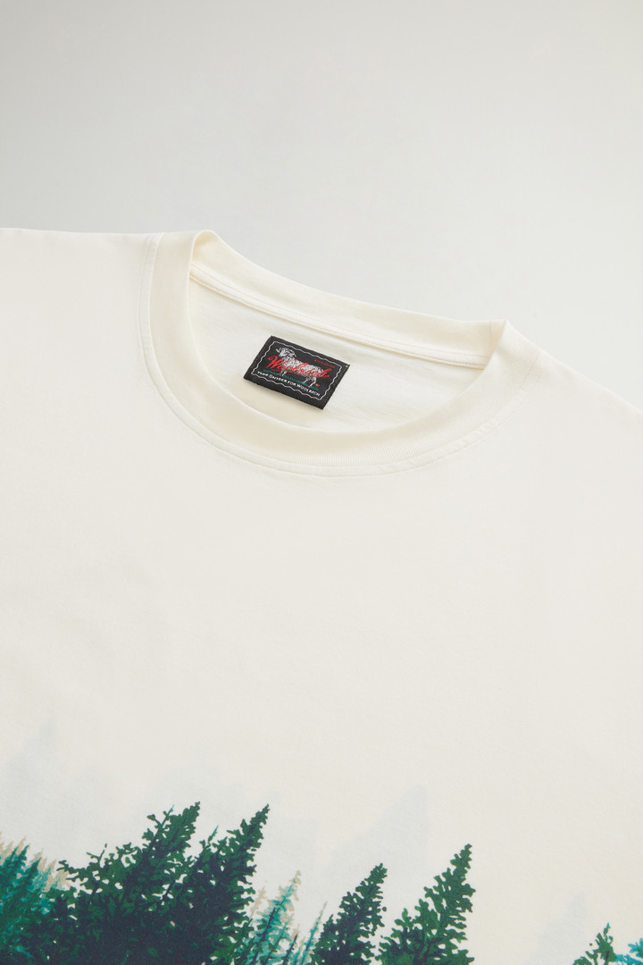 Pure Cotton T-Shirt with Print by Todd Snyder White photo 8 | Woolrich