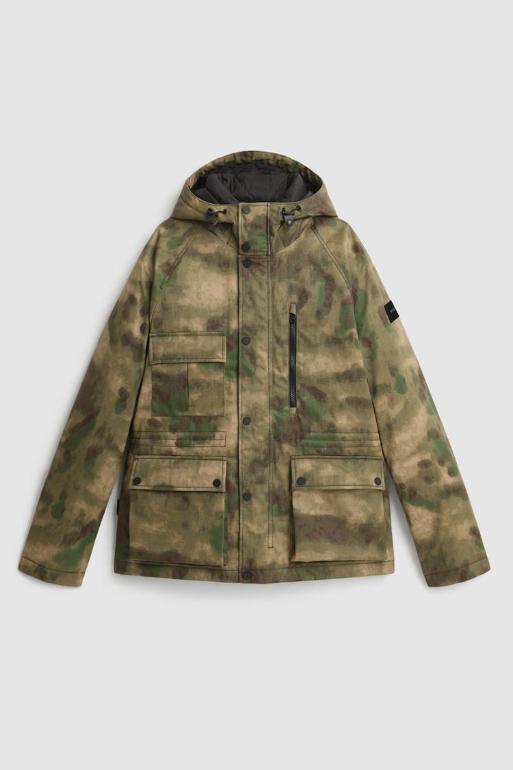 Jacke Mountain aus gewachster Camo-Baumwolle von British Millerain