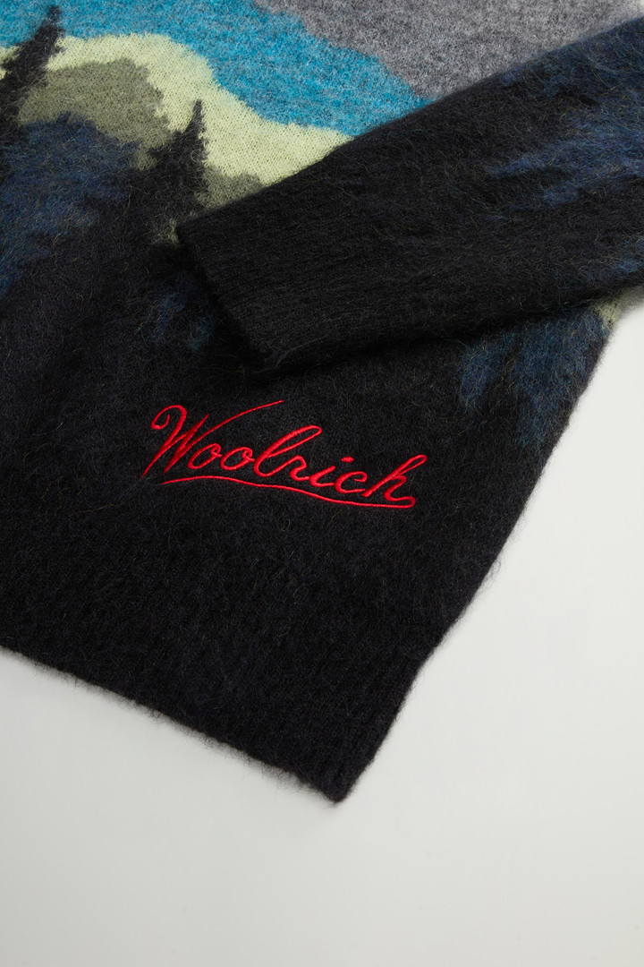 Mohair- and Wool-Blend Crewneck Sweater with Gradient Motif by Todd Snyder Gray photo 9 | Woolrich