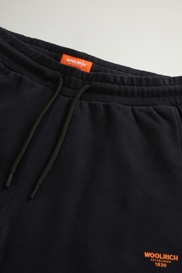 Teen Boys’ Pure Cotton Fleece Sports Pants Black photo 2 | Woolrich