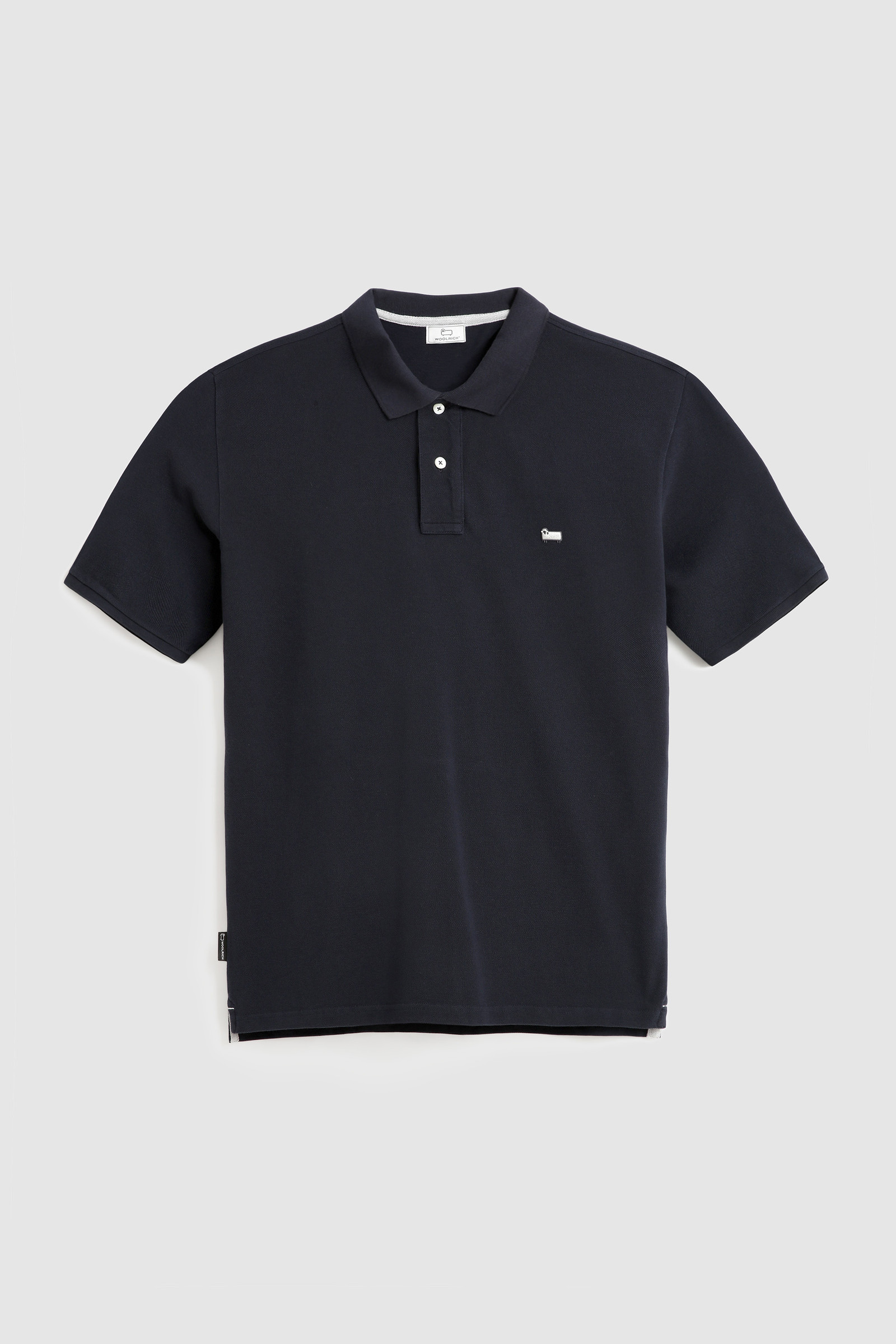 Klassisches amerikanisches Poloshirt aus Baumwolle Blau photo 4 | Woolrich
