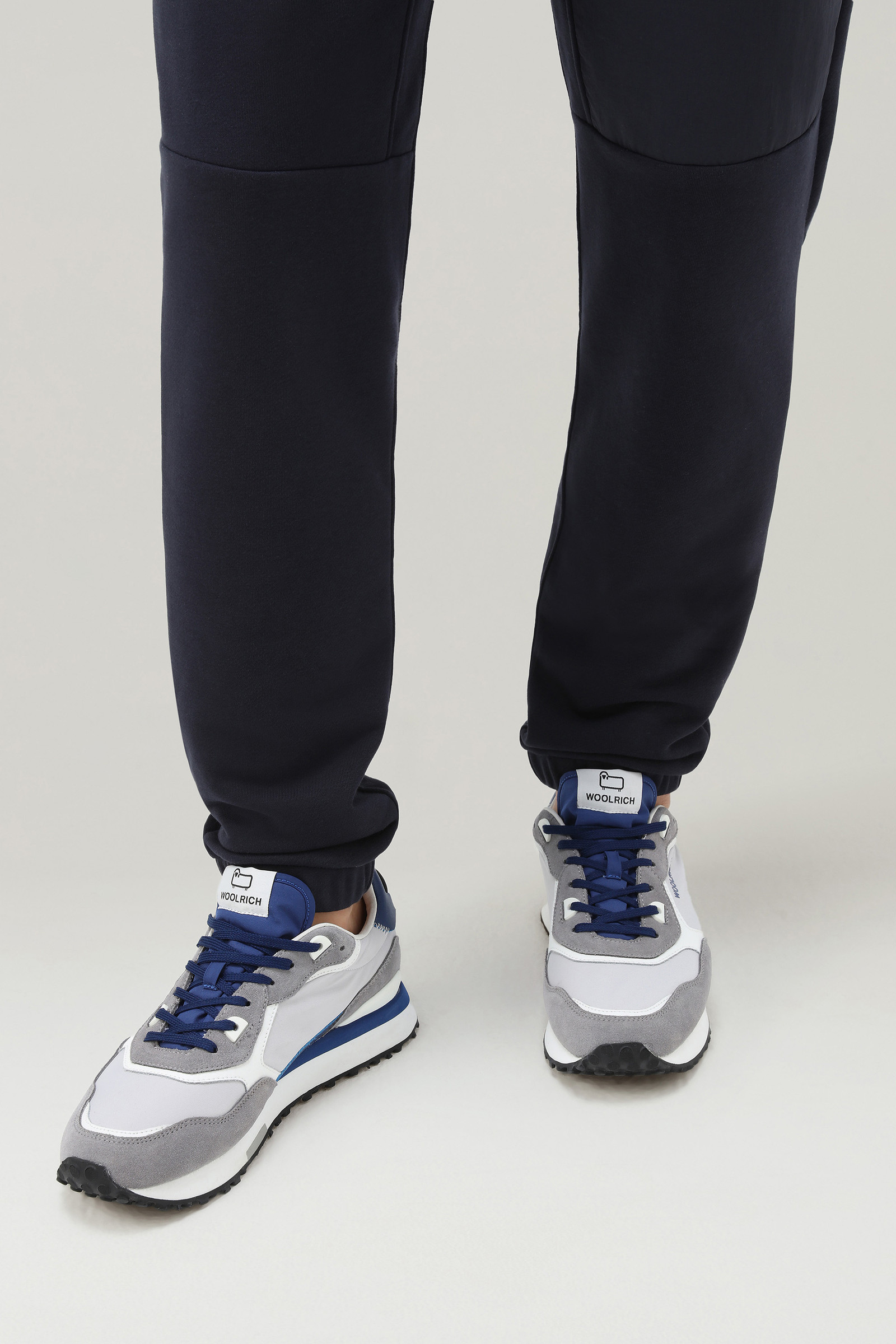 Retro Sneakers in Leather with Nylon Details White photo 6 | Woolrich