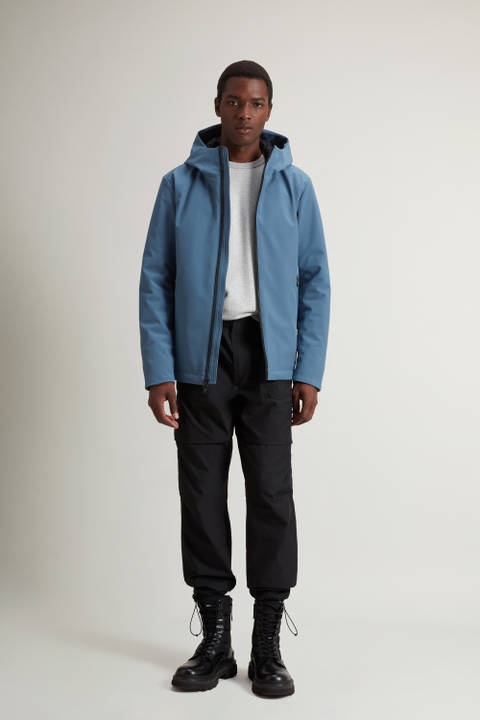 Pacific Jacket in Tech Softshell Blue | Woolrich