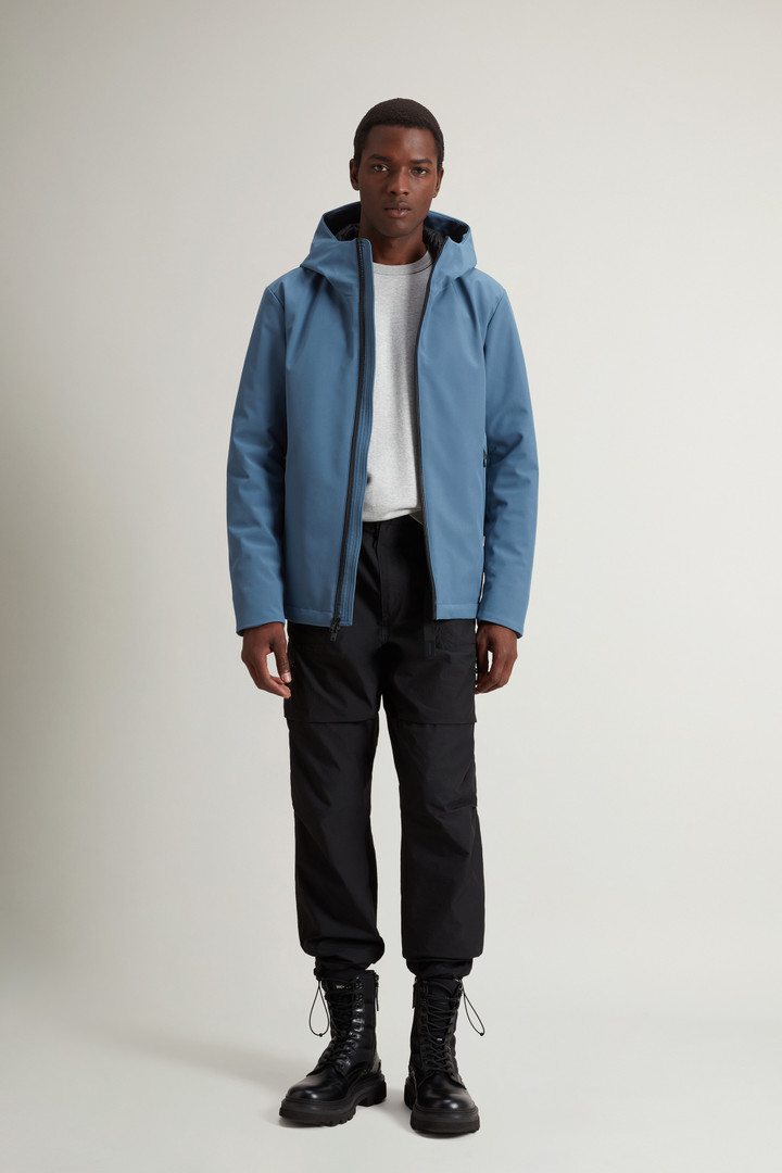 Pacific Jacket in Tech Softshell Blue photo 2 | Woolrich