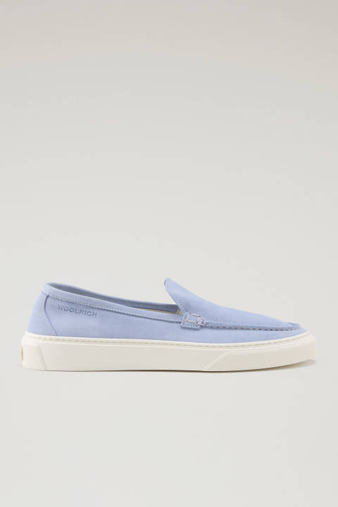 Suede Slip-on Loafers Blue | Woolrich
