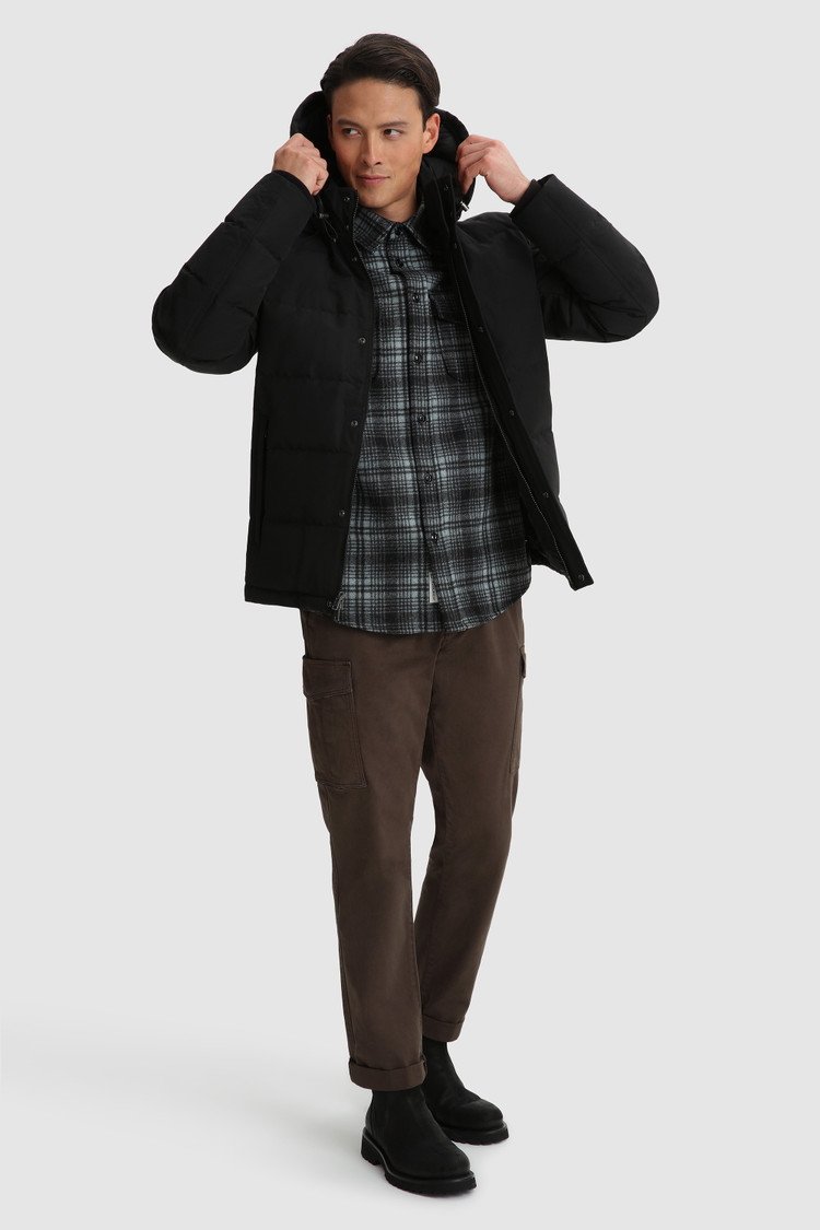 Alaskan Melton Shirt in recycled Italian wool