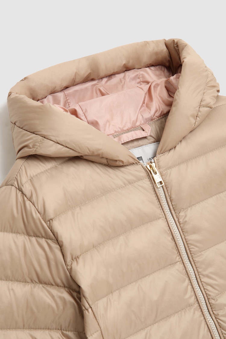 Girl's Sundance quilted jacket with hood