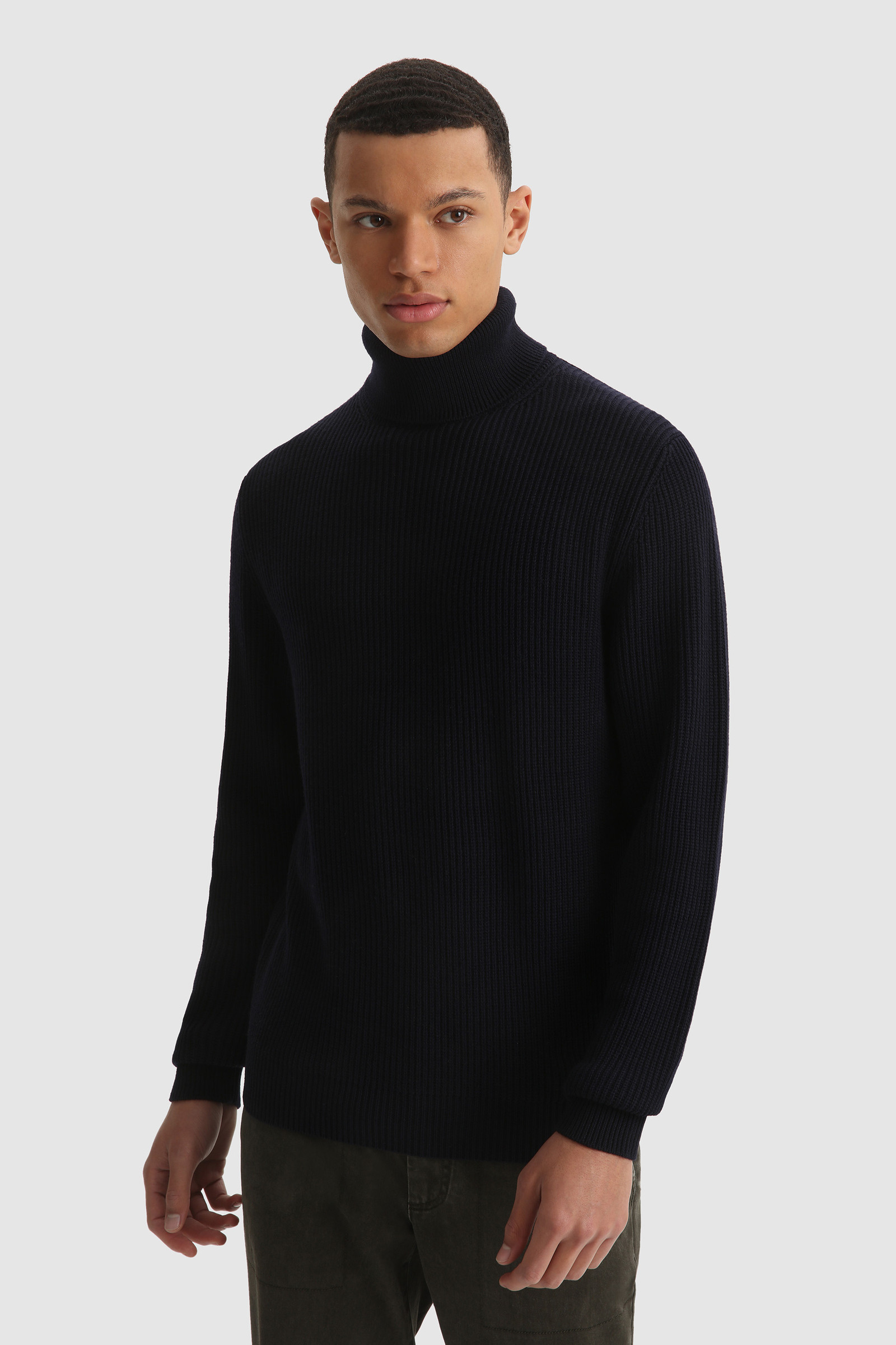 Men's Merino Wool Turtleneck Sweater ...