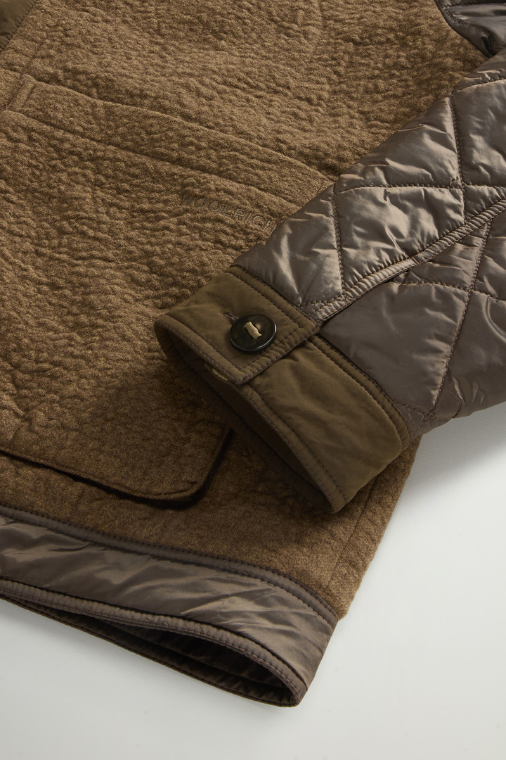 Hybrid Military Jacket in Cotton and Italian Wool Blend by Todd Snyder Brown photo 7 | Woolrich
