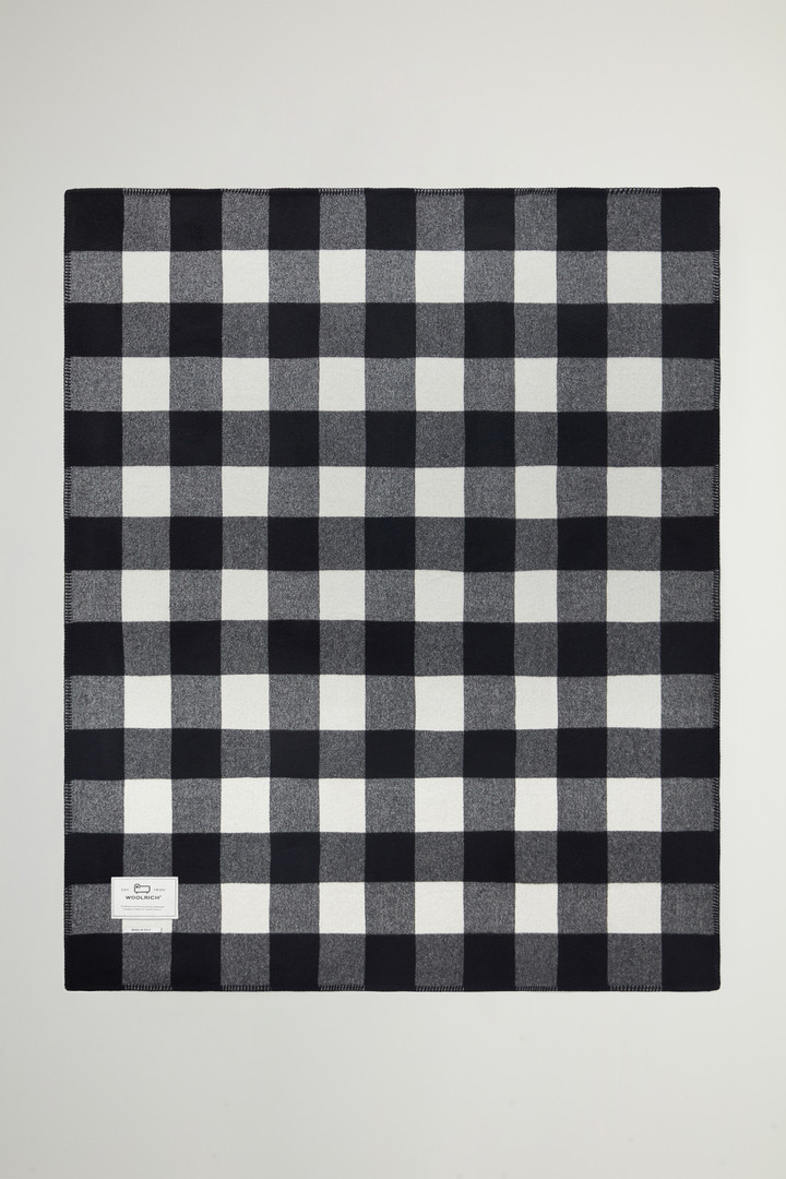 Doppelseitige Decke aus reiner Wolle mit Buffalo Check-Muster Multifarben photo 2 | Woolrich